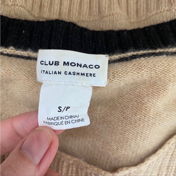 Club Monaco 100% Cashmere Came Brown Sweater Sz S - Picture 4 of 4
